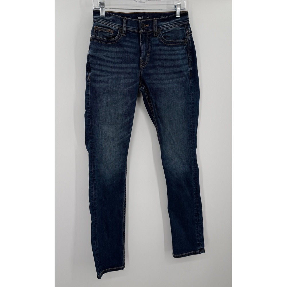 BKE Alec Slim Fit Dark Wash Denim Jeans 28x32 Mens Straight Leg Stretch